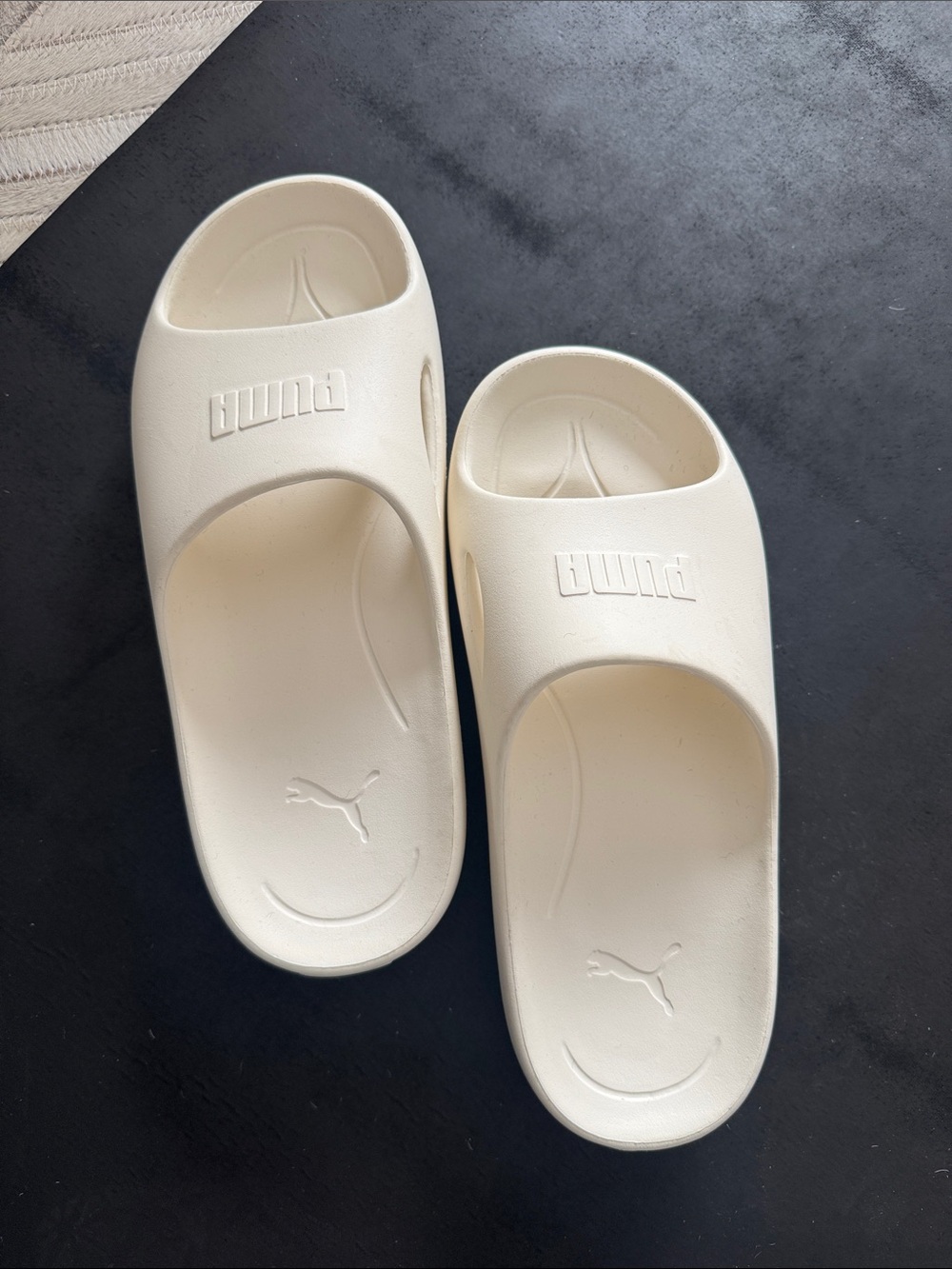 Puma Off-White Shibusa Slide Sandals 
Women's size 9.5 /EU 7